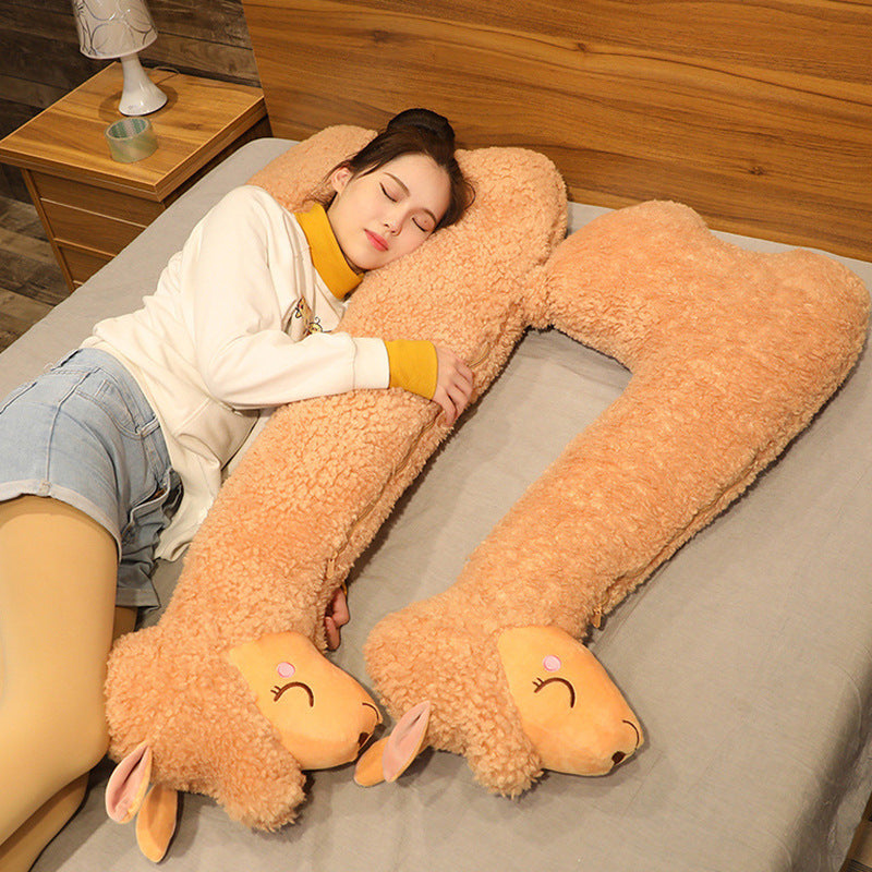 Alpaca plush pillow