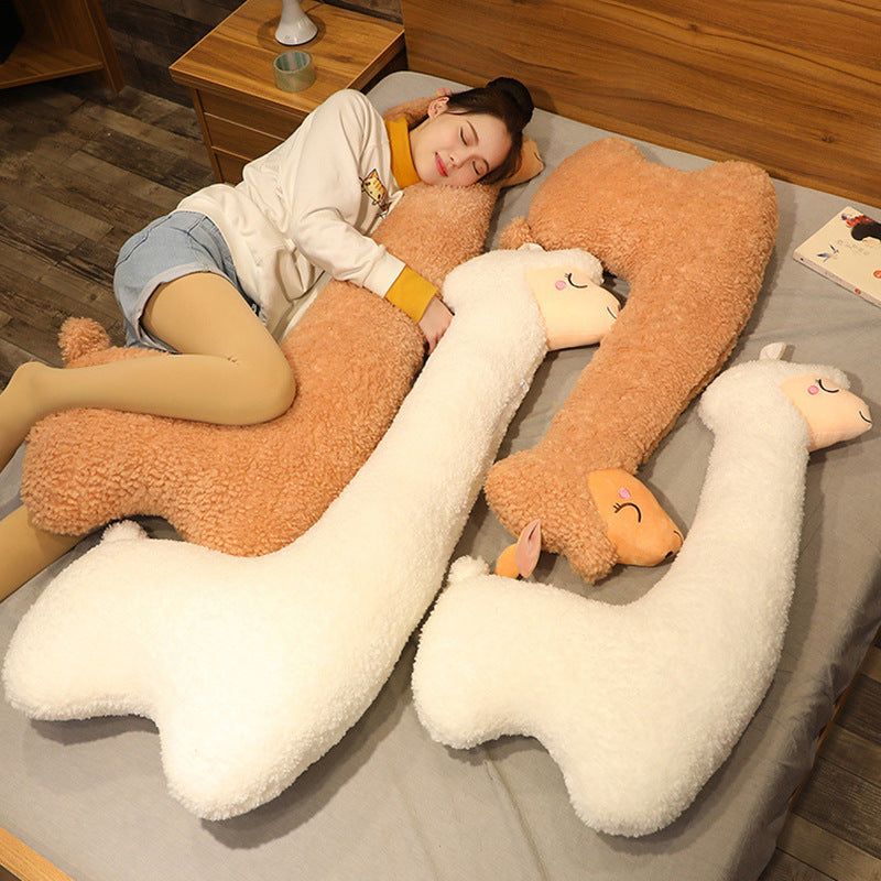 Alpaca plush pillow