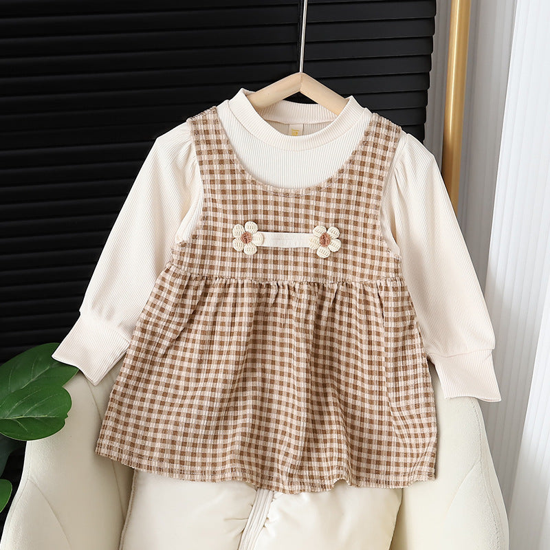 Baby Girl Long-sleeved Dress one-piece