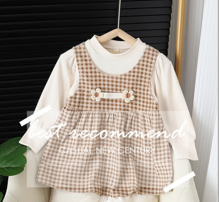 Baby Girl Long-sleeved Dress one-piece