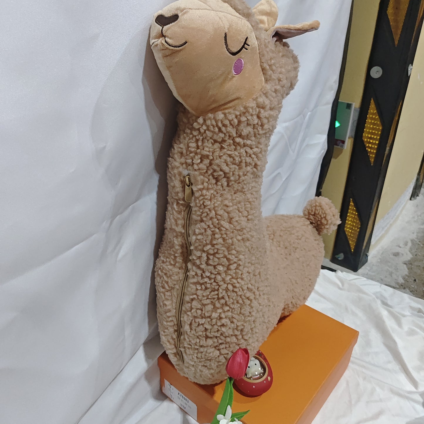 Alpaca plush pillow