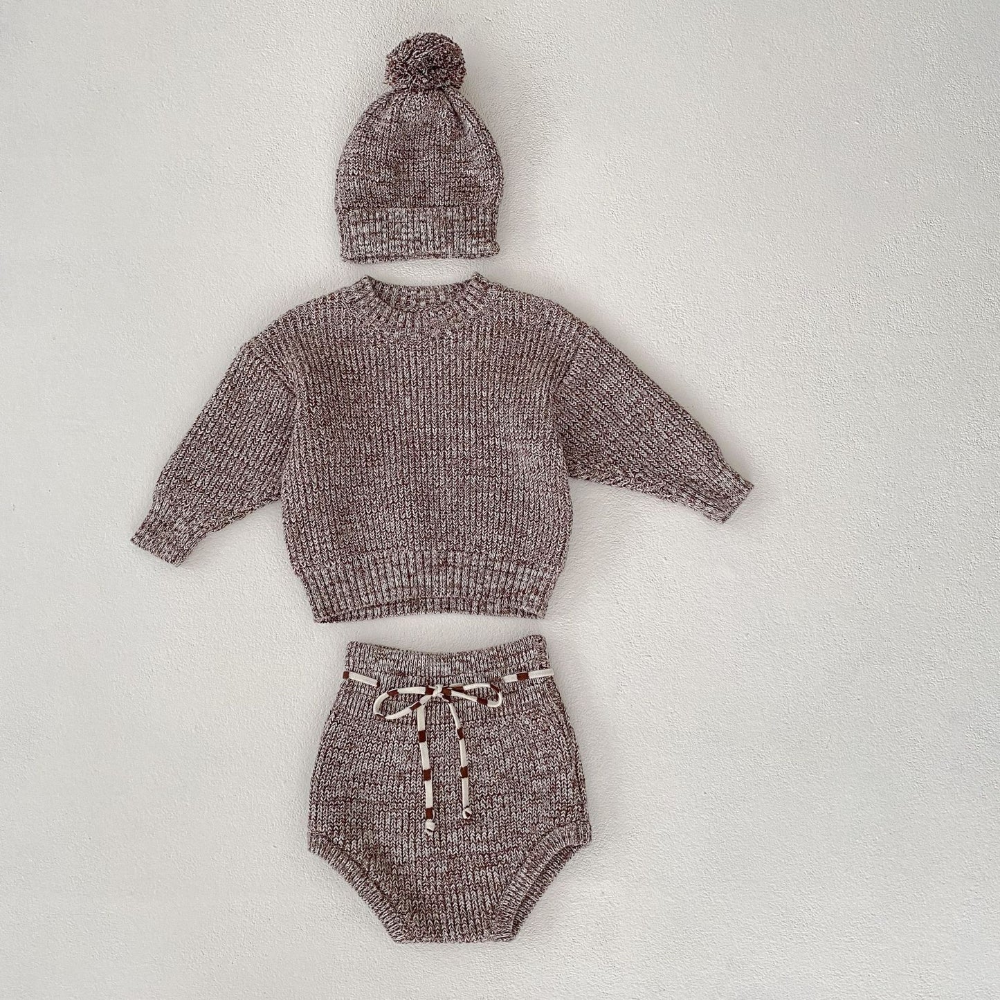 Baby Thick Fur Knitted 3-piece Set