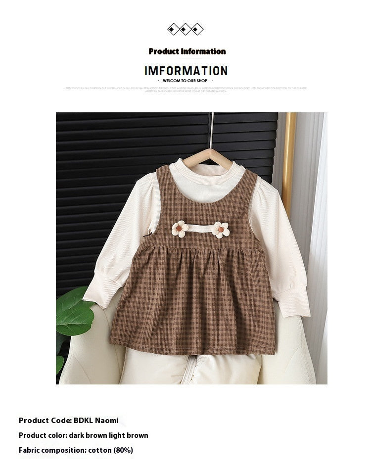 Baby Girl Long-sleeved Dress one-piece