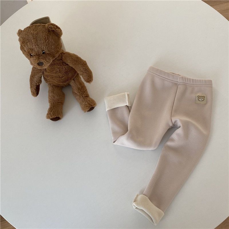 Baby Unisex Fleece-lined Fashionable Leggings