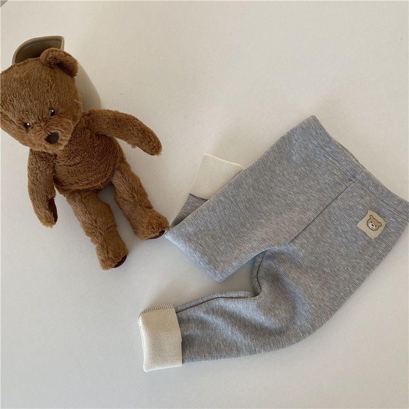 Baby Unisex Fleece-lined Fashionable Leggings