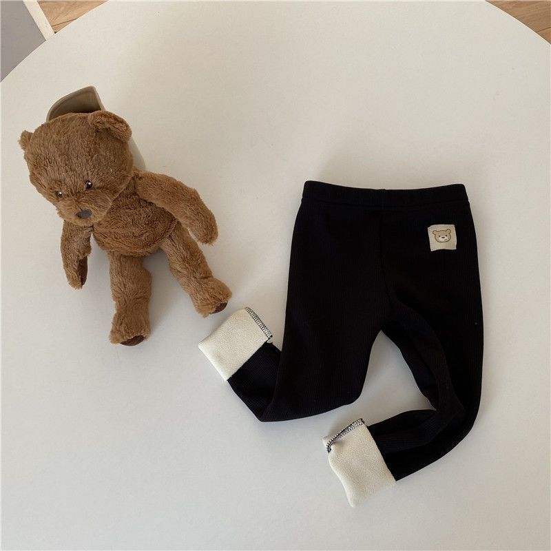 Baby Unisex Fleece-lined Fashionable Leggings
