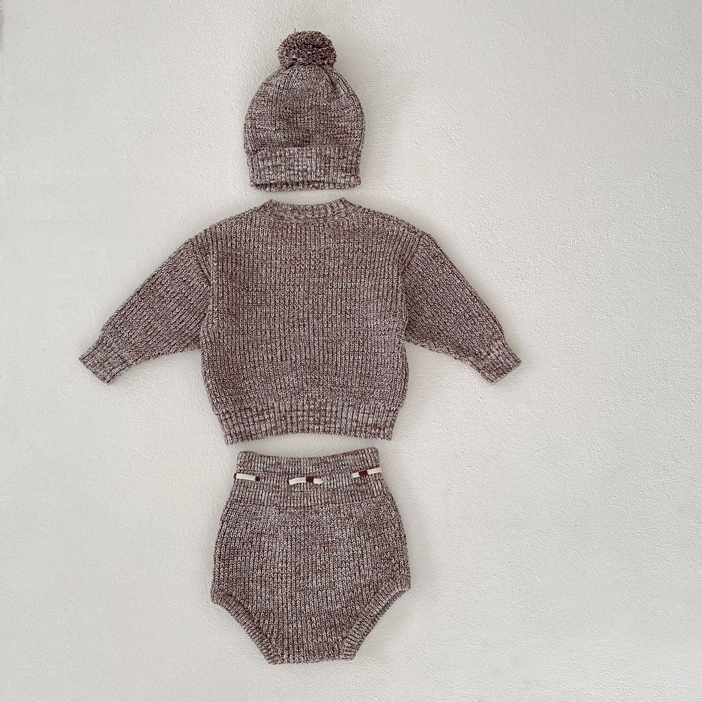Baby Thick Fur Knitted 3-piece Set