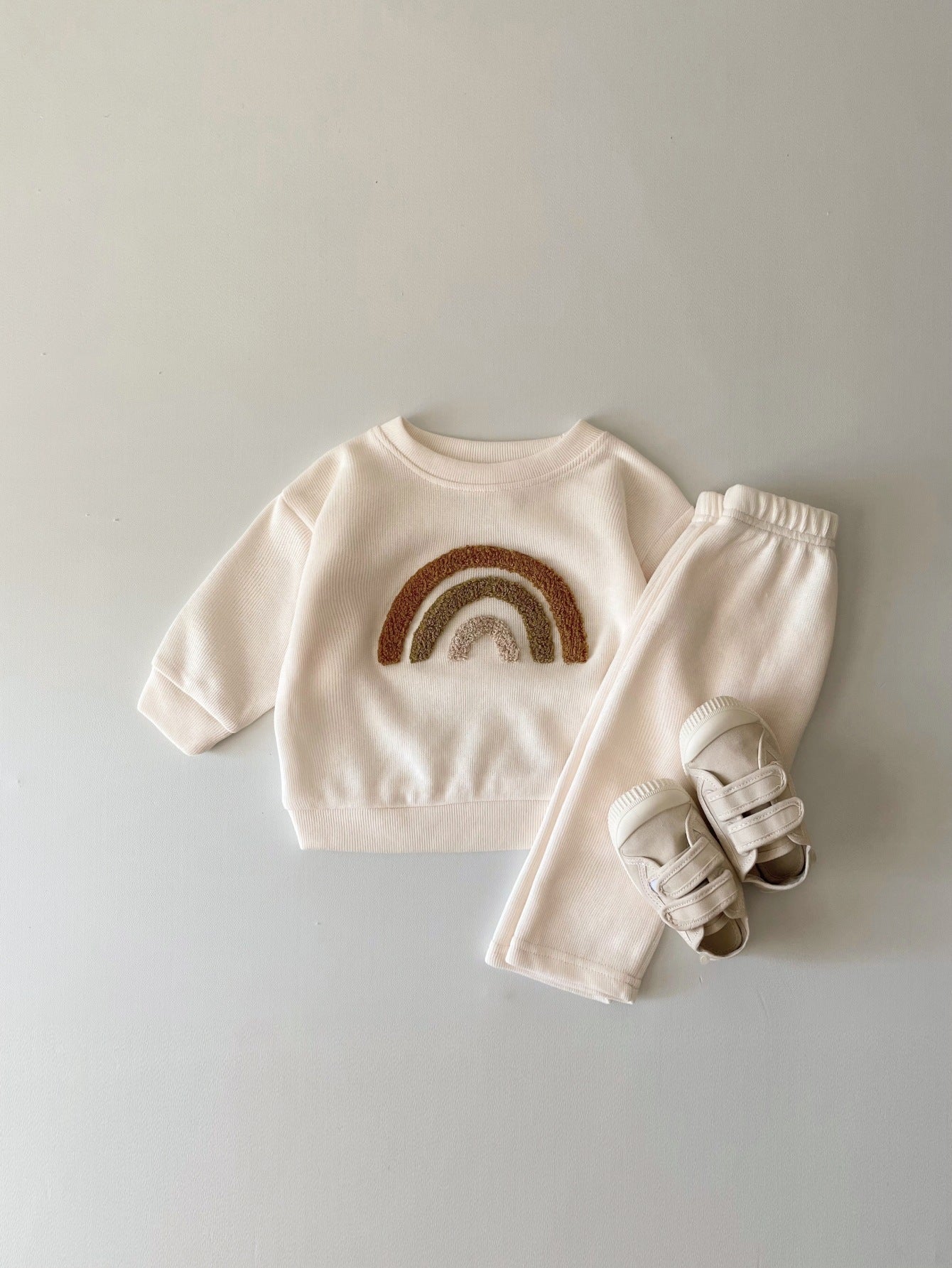 New-born Embroidered Long Sleeve Two-piece Set