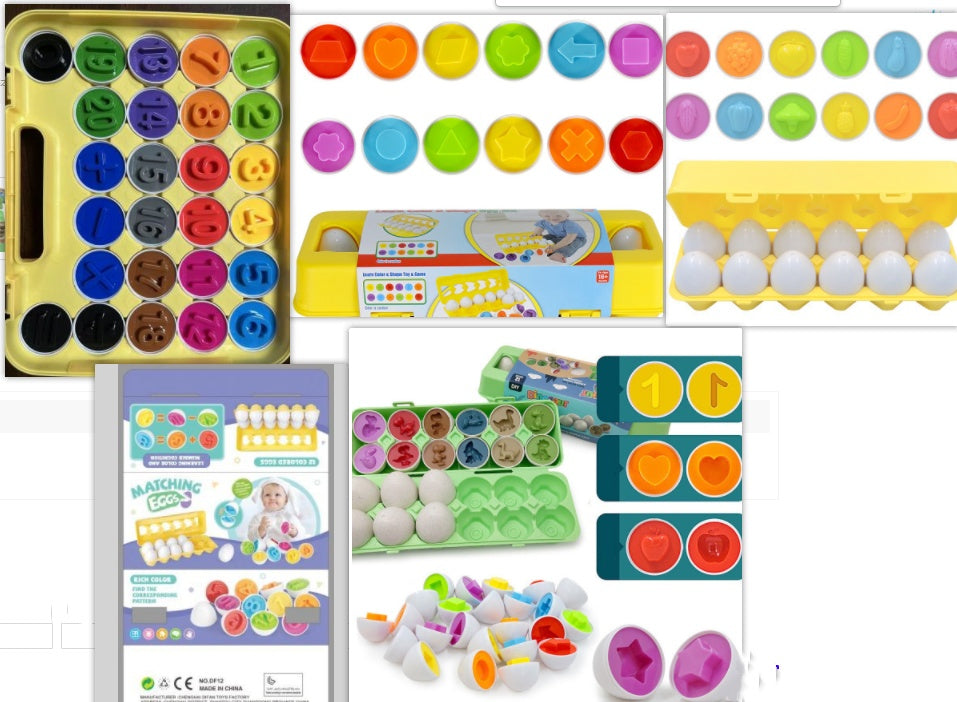 Educational Egg Shape Matching Toy