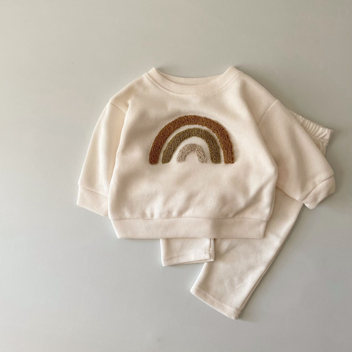 New-born Embroidered Long Sleeve Two-piece Set
