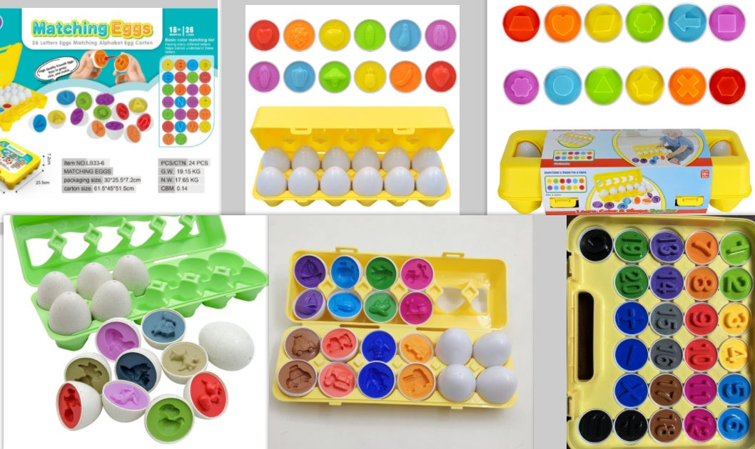 Educational Egg Shape Matching Toy